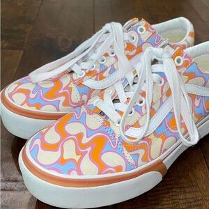 Vans Old Skool Stacked UV Ink Peace platform sneakers
